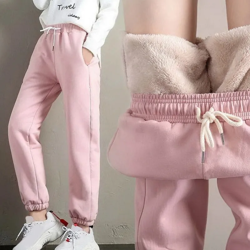 Thick Fleece Guard Pants For Women