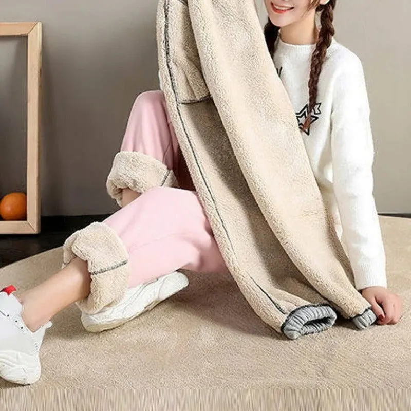 Thick Fleece Guard Pants For Women