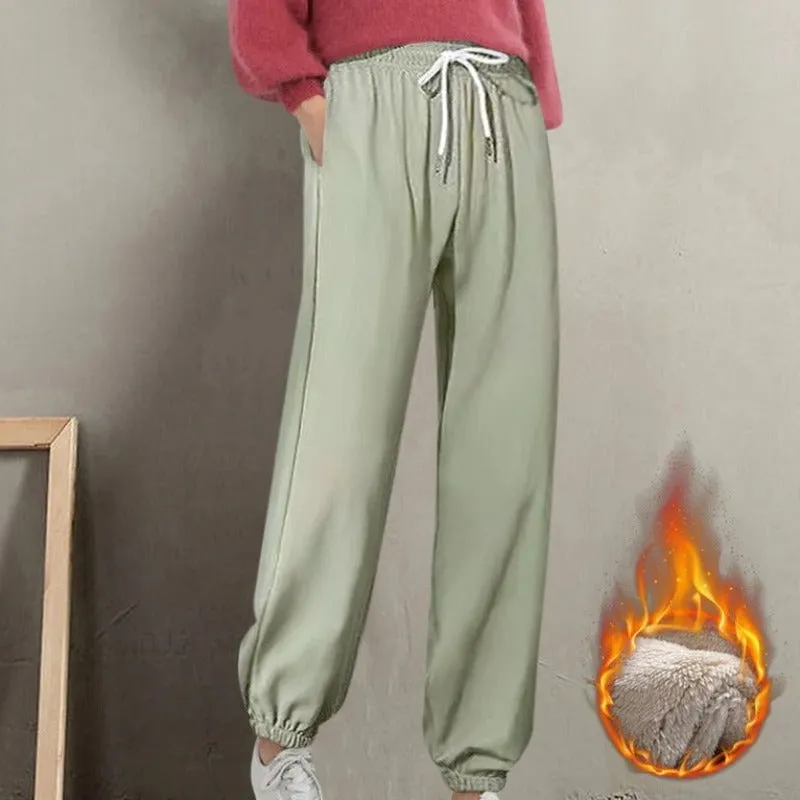 Thick Fleece Guard Pants For Women