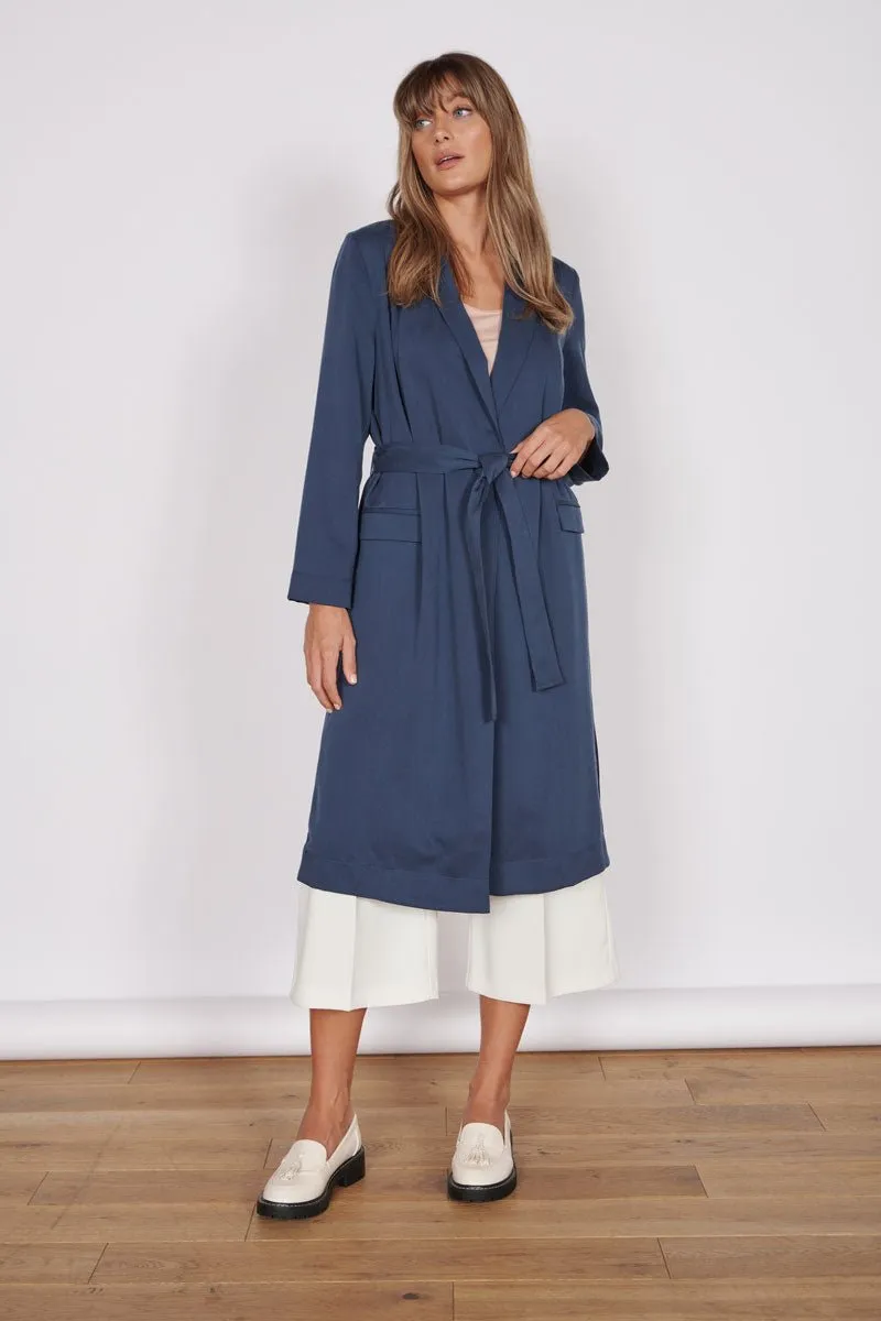 Timeless Dali Longline Lightweight Coat, Navy
