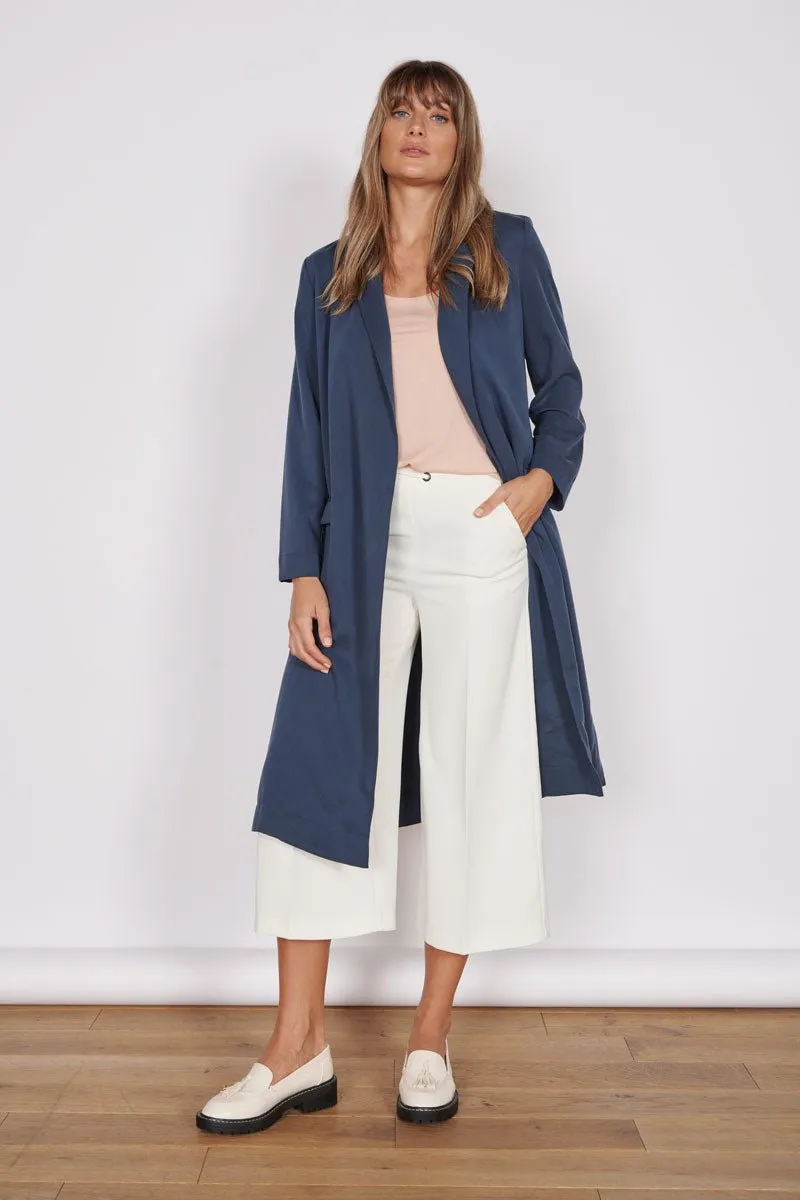 Timeless Dali Longline Lightweight Coat, Navy