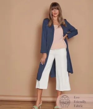 Timeless Dali Longline Lightweight Coat, Navy