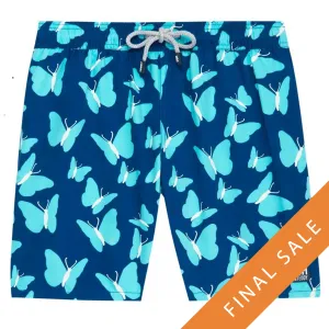 Tom & Teddy Mens Butterfly Swim Shorts BTRTR - Turquoise