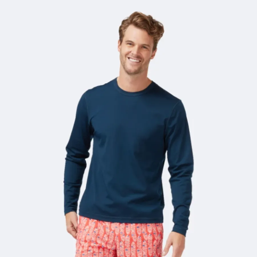 Tom & Teddy Mens Rash Tops Long Sleeves SDBLS - Deep Blue