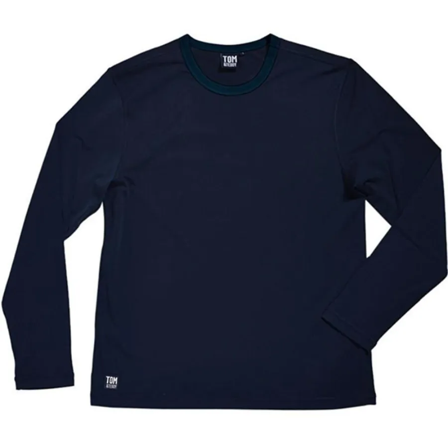 Tom & Teddy Mens Rash Tops Long Sleeves SDBLS - Deep Blue