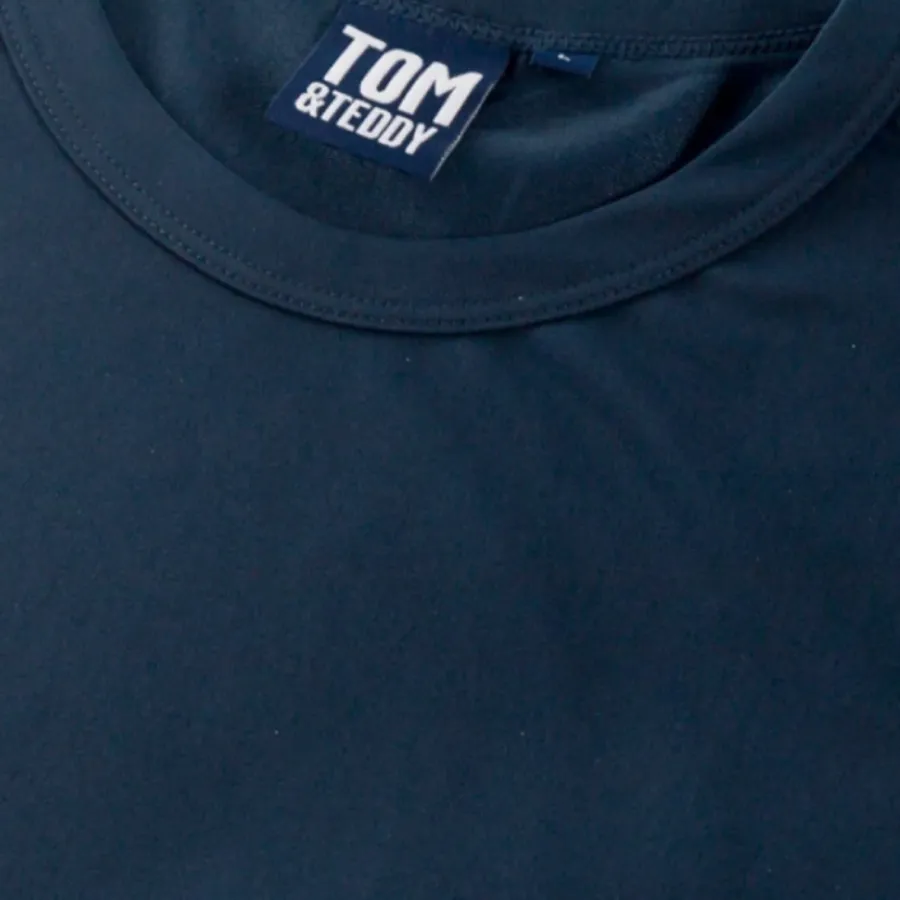 Tom & Teddy Mens Rash Tops Short Sleeves SDBSS - Deep Blue