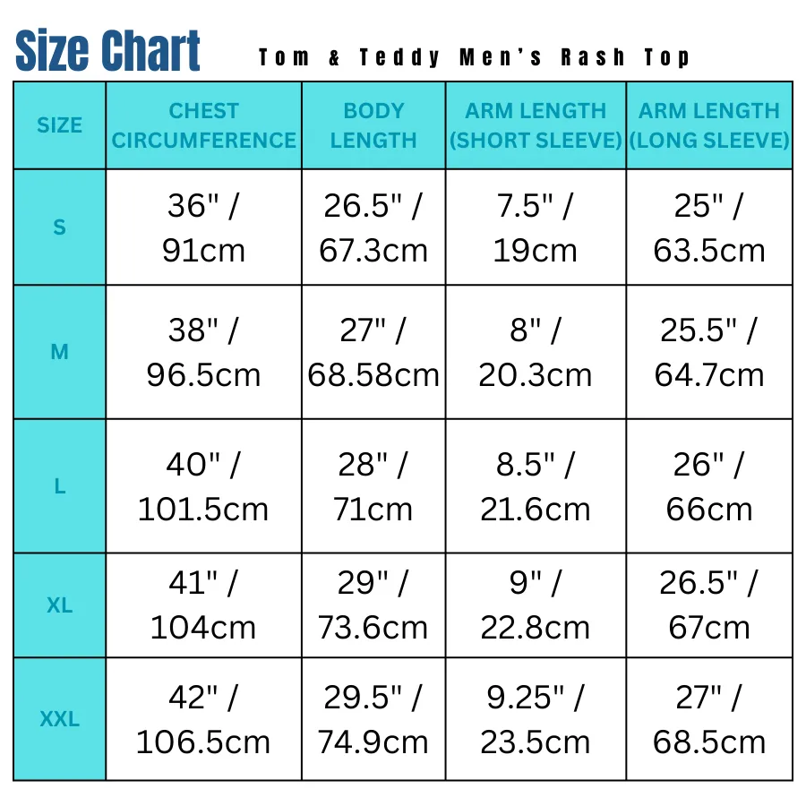 Tom & Teddy Mens Rash Tops Short Sleeves SDBSS - Deep Blue