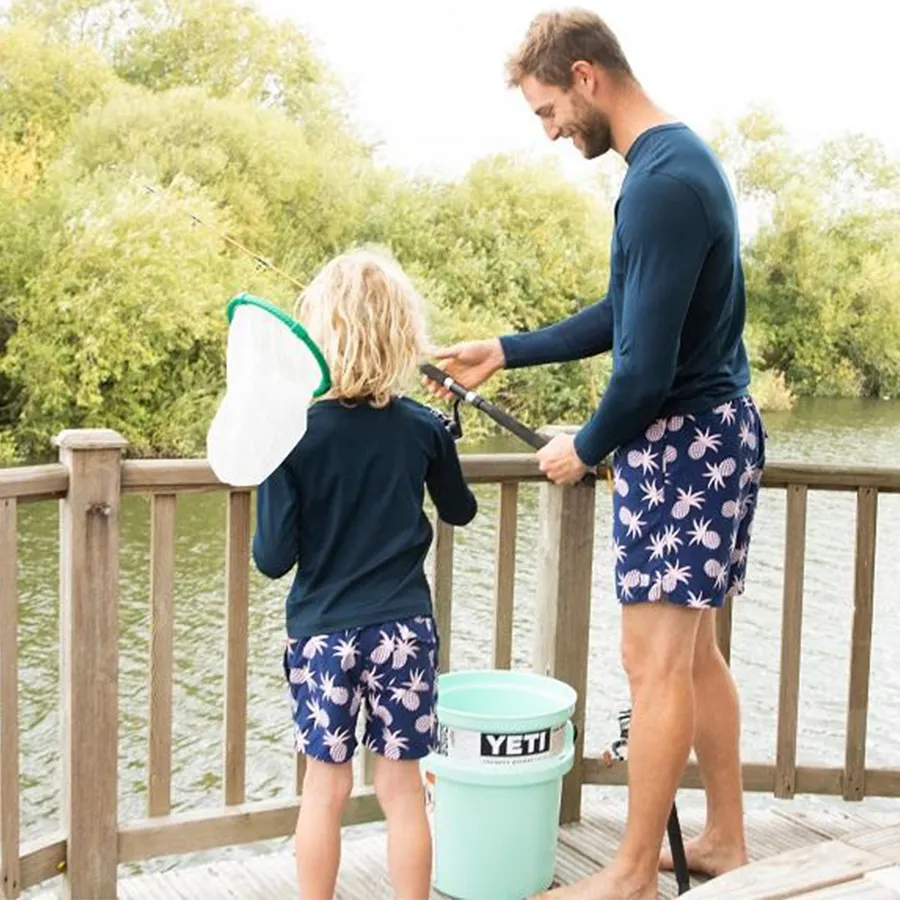 Tom & Teddy Pineapple Boys Swim Shorts PINSP-J - Shell Pink