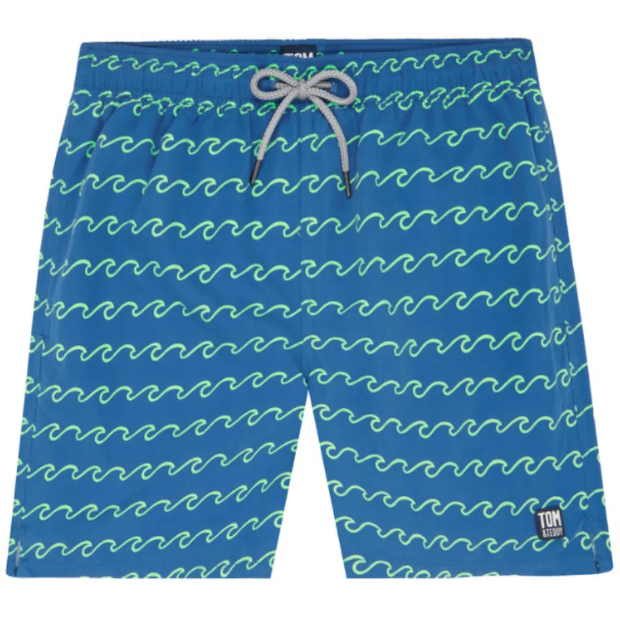 Tom & Teddy Waves Mens Swim Shorts WAVSF - Seafoam