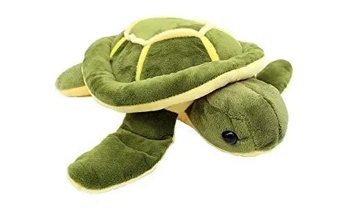 Tortoise Fur Cloth Soft Toy Turtle, 30cm (Green & Yellow)
