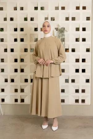 Tyra Blouse & Skirt Set Matcha Latte