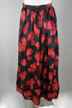 Vintage 50s Silk Skirt - S