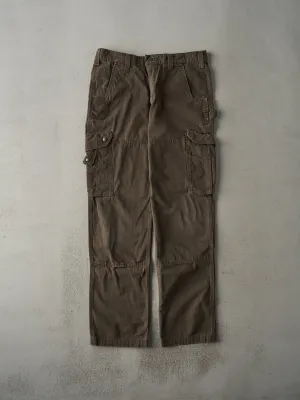 Vintage Y2K Chocolate Brown Relaxed Fit Carhartt Cargo Double Knee Carpenter Pants (34x33)