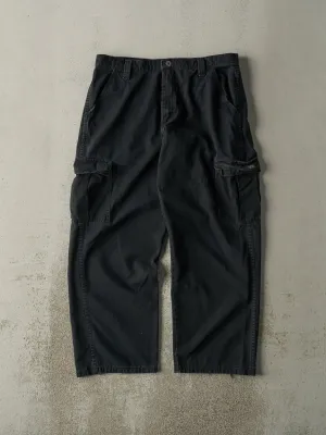 Vintage Y2K Faded Black Wrangler Cargo Pants (34x28.5)