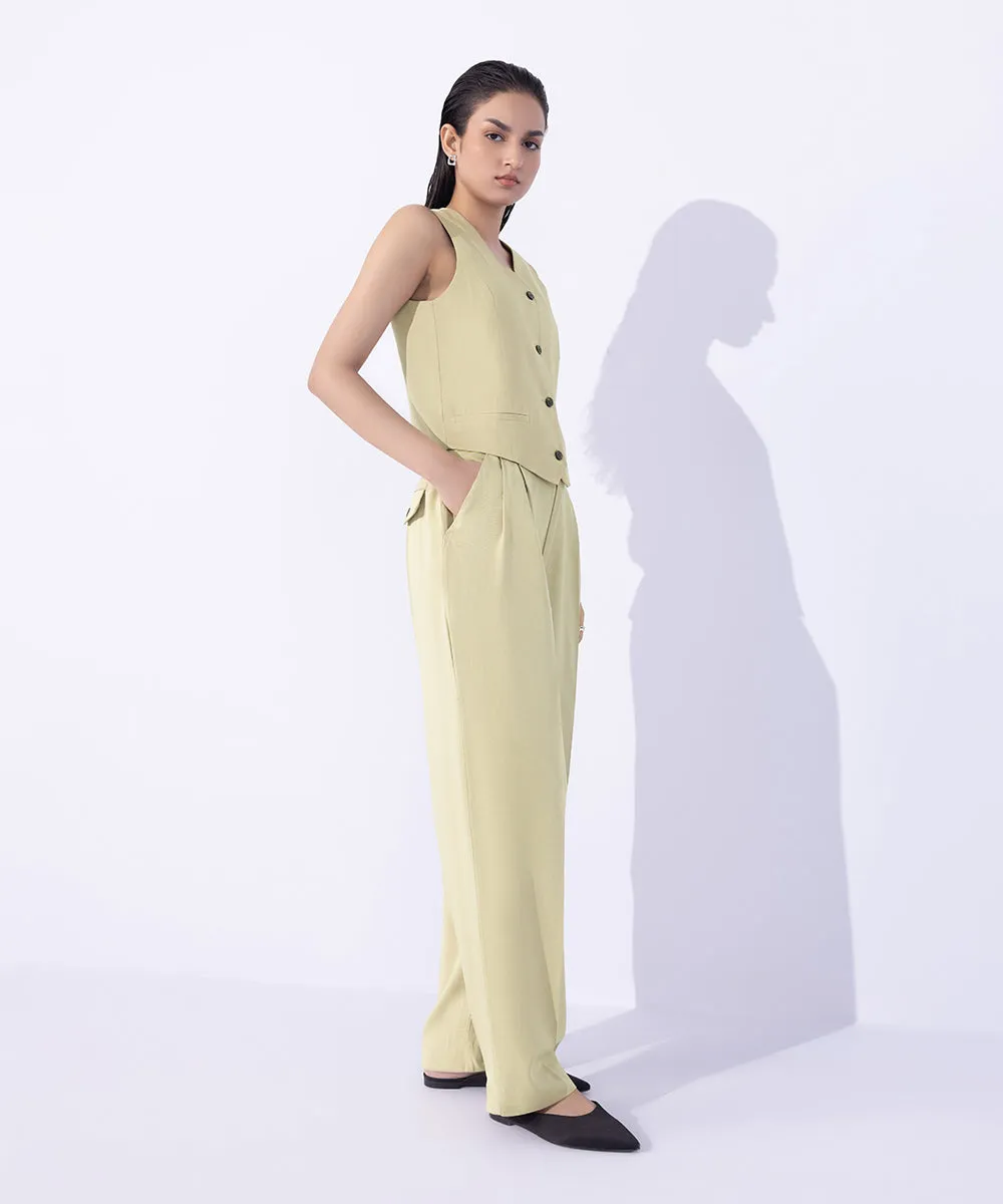 Waistcoat with Faux Pockets