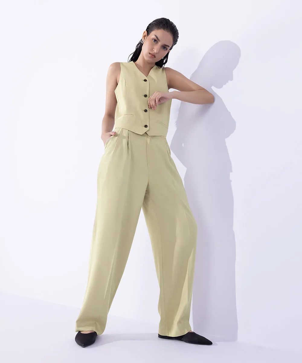 Waistcoat with Faux Pockets