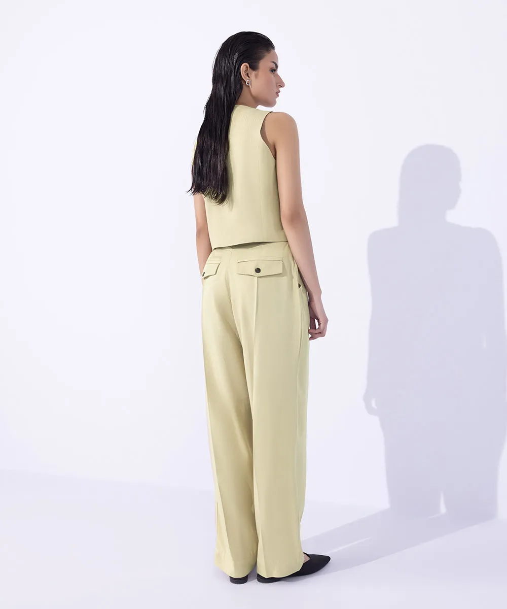 Waistcoat with Faux Pockets