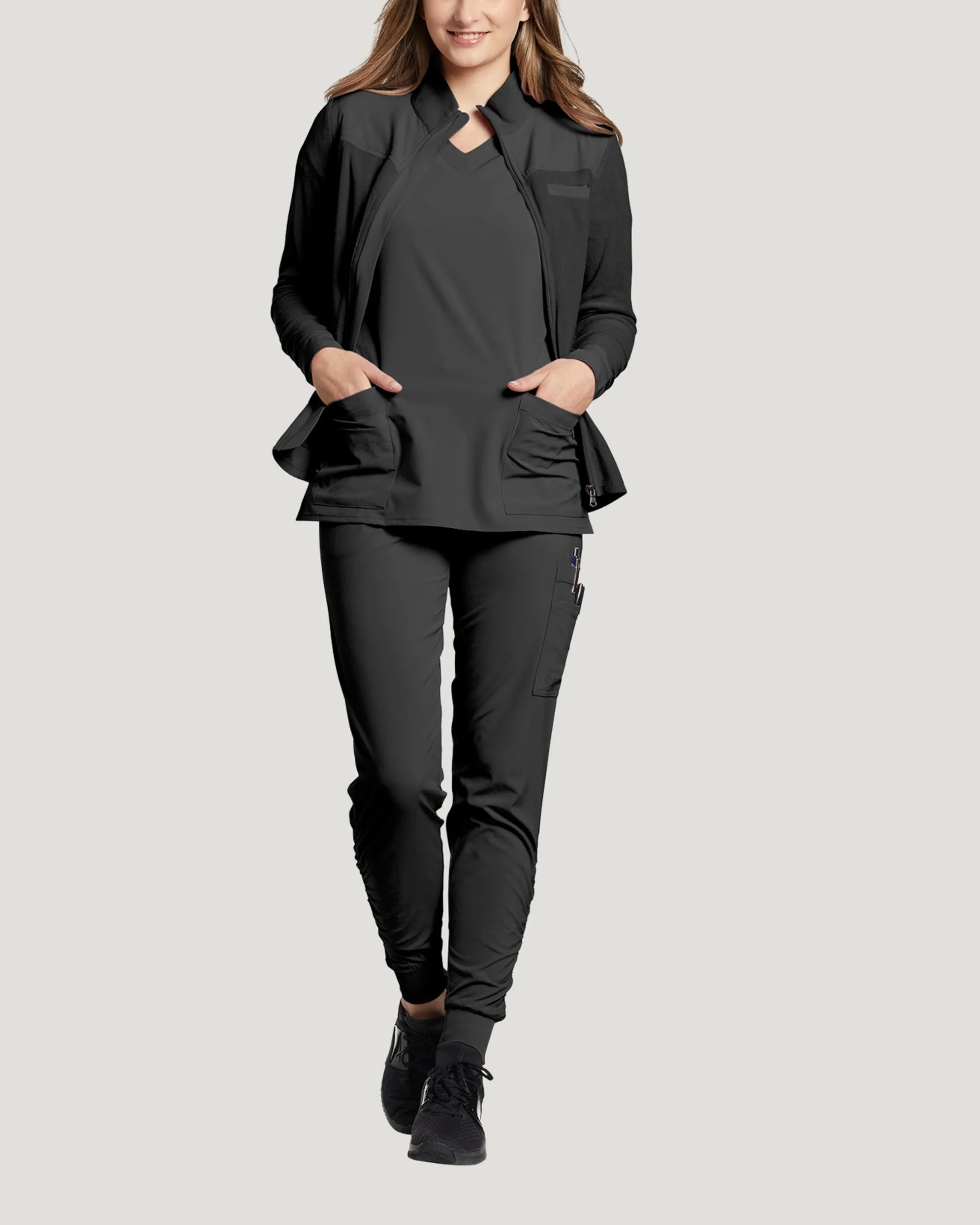 White Cross FIT - Lightweight Polar Fleece Scrub Jacket