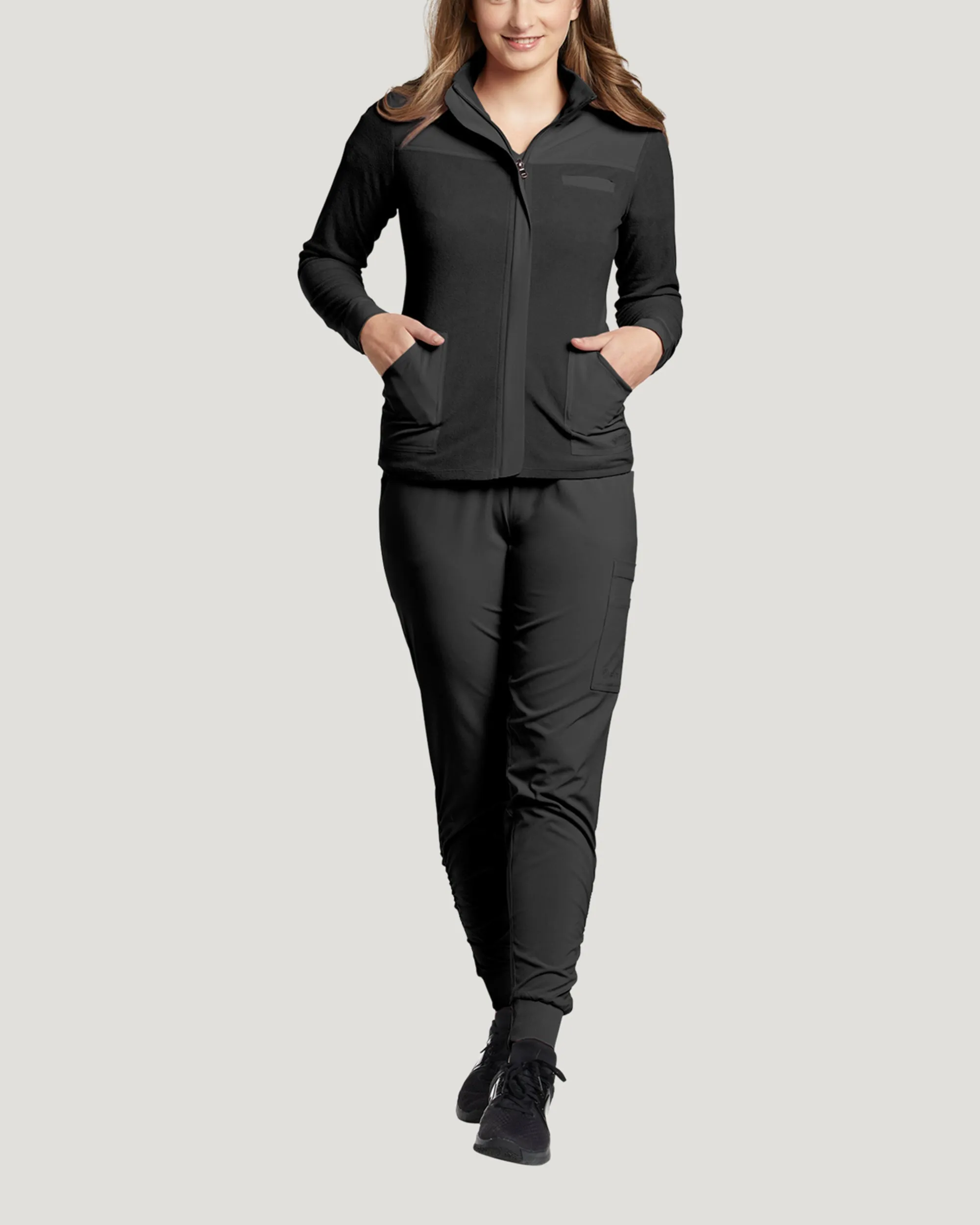 White Cross FIT - Lightweight Polar Fleece Scrub Jacket