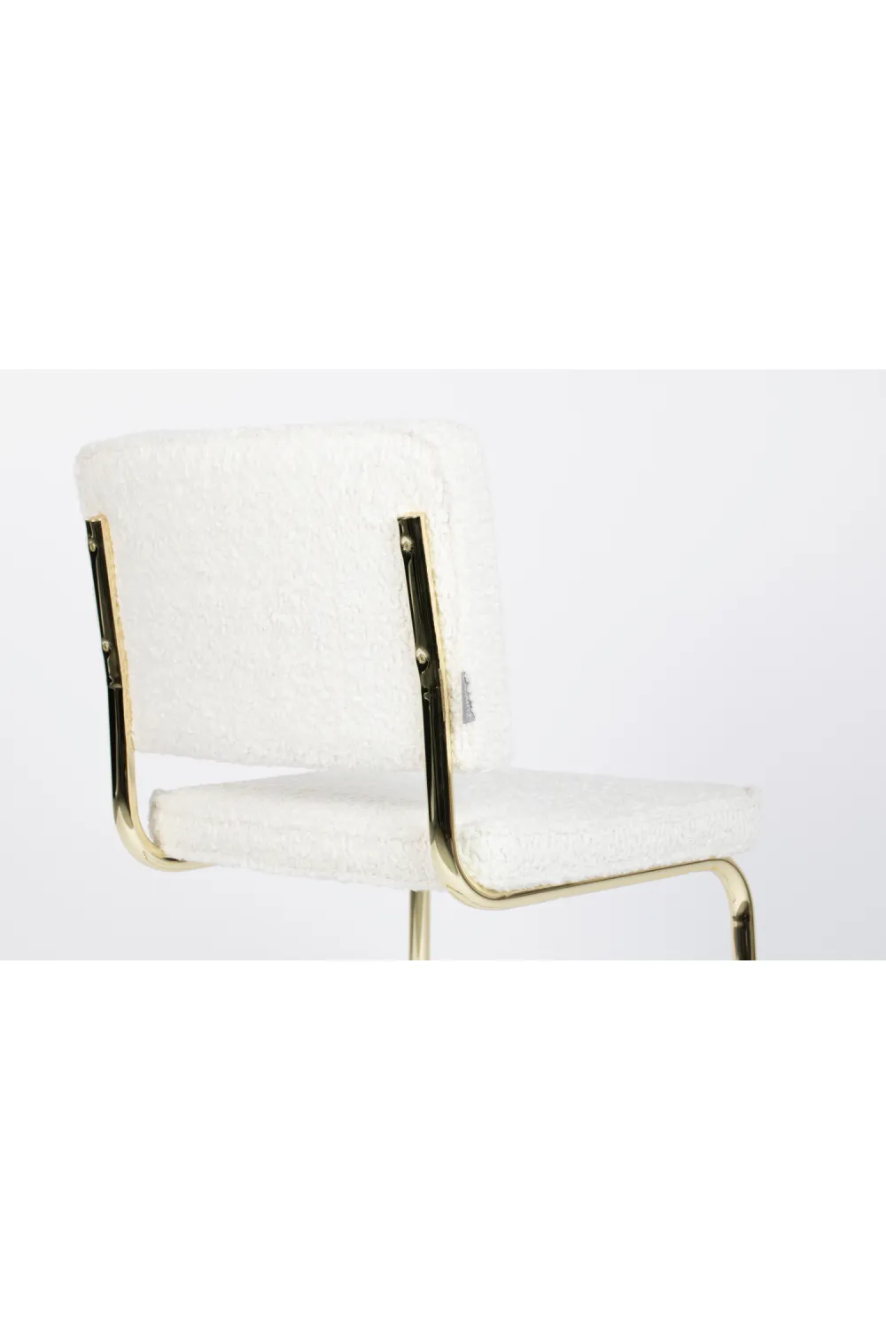 White Modern Cantilever Chairs (2) | Zuiver Teddy