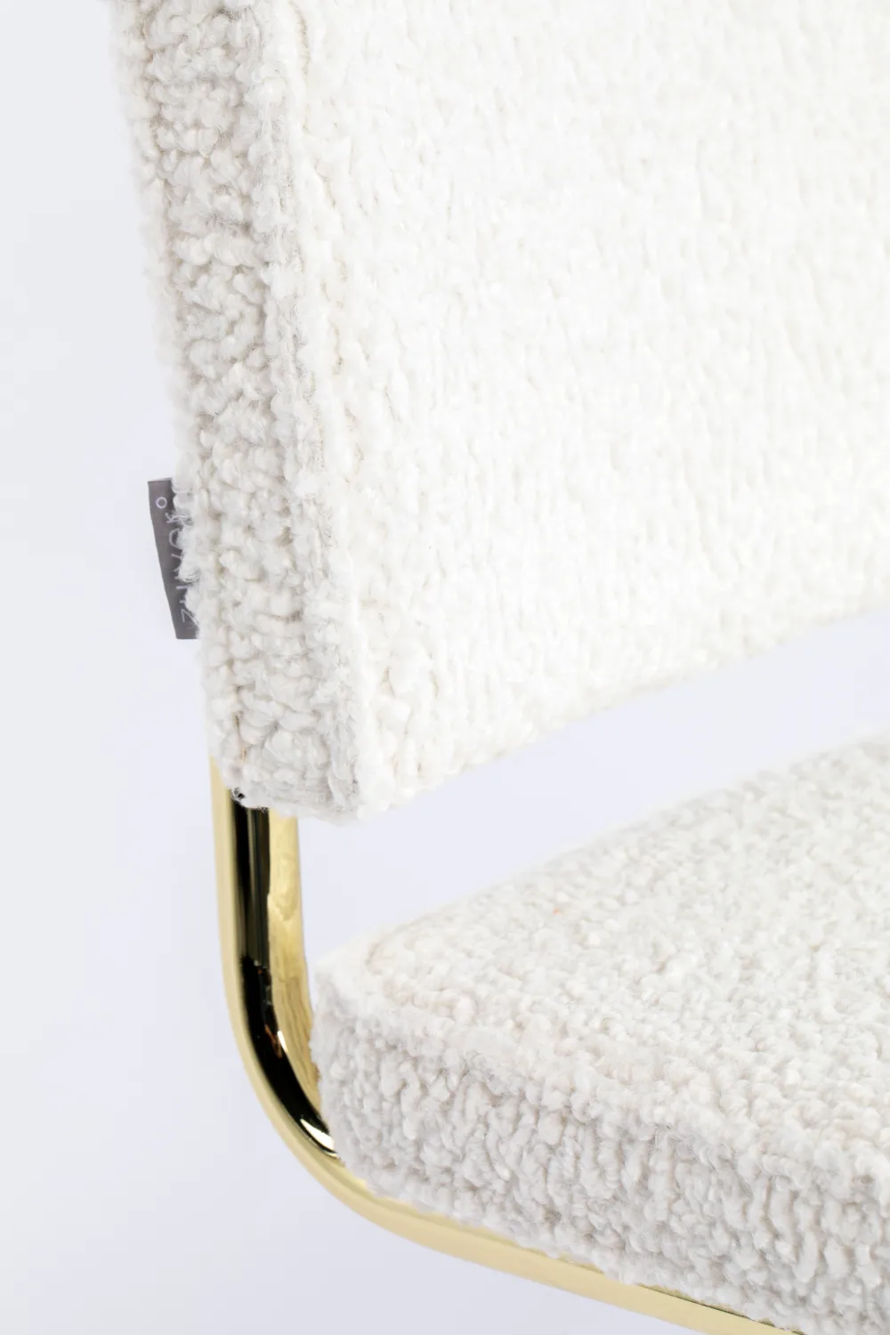 White Modern Cantilever Chairs (2) | Zuiver Teddy
