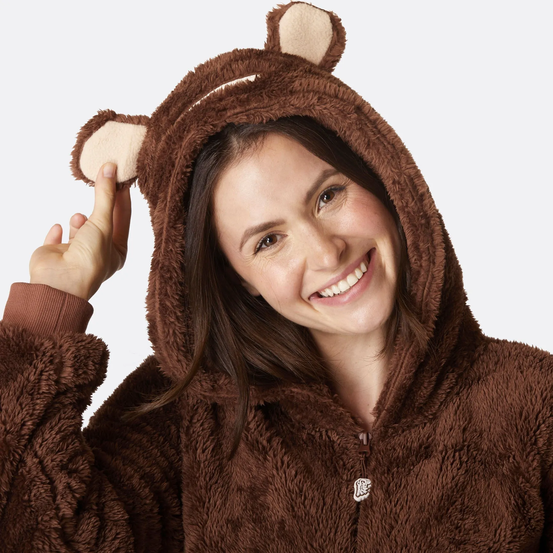 Women's Brown Teddy Bear Onesie
