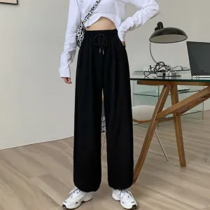Women's High Waist Jogging Baggy Trousers
