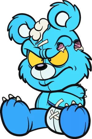 Zombie Teddy Bear DTF Transfers